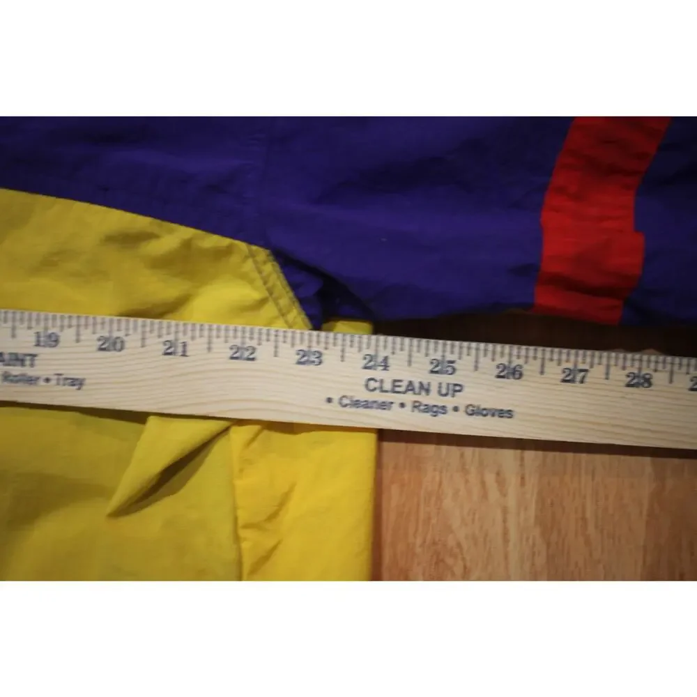 Vintage Speedo Sport Systems Anorak Jacket Men’s L Purple Yellow Nylon Pullover